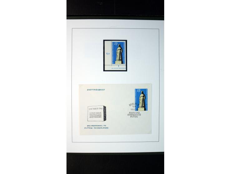 1945/90, postfrische und etwas gestempelte Sammlung mit FDC, dabei SBZ Mi.-Nr. Bl.1X, 4, 5X (2), 5Y (2), 5S, 6 (4), DDR Bl.7 