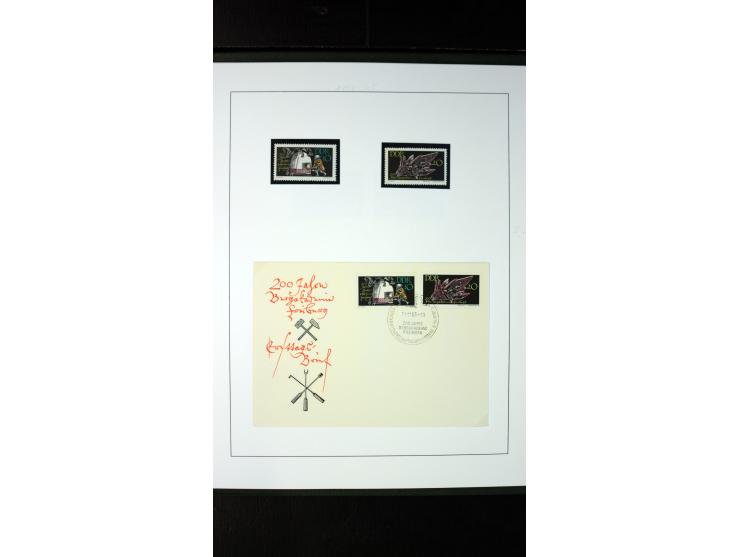 1945/90, postfrische und etwas gestempelte Sammlung mit FDC, dabei SBZ Mi.-Nr. Bl.1X, 4, 5X (2), 5Y (2), 5S, 6 (4), DDR Bl.7 