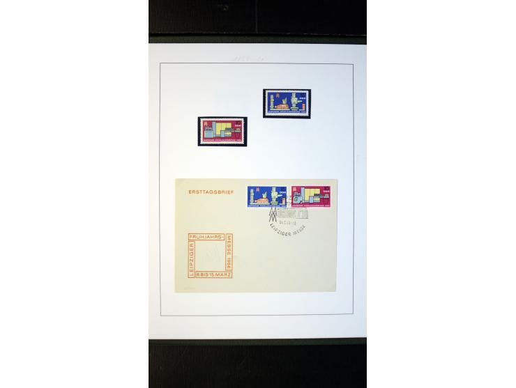 1945/90, postfrische und etwas gestempelte Sammlung mit FDC, dabei SBZ Mi.-Nr. Bl.1X, 4, 5X (2), 5Y (2), 5S, 6 (4), DDR Bl.7 