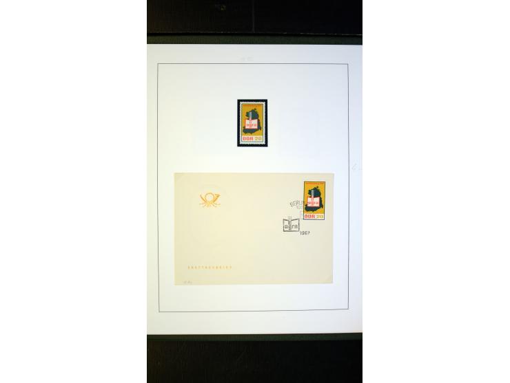 1945/90, postfrische und etwas gestempelte Sammlung mit FDC, dabei SBZ Mi.-Nr. Bl.1X, 4, 5X (2), 5Y (2), 5S, 6 (4), DDR Bl.7 