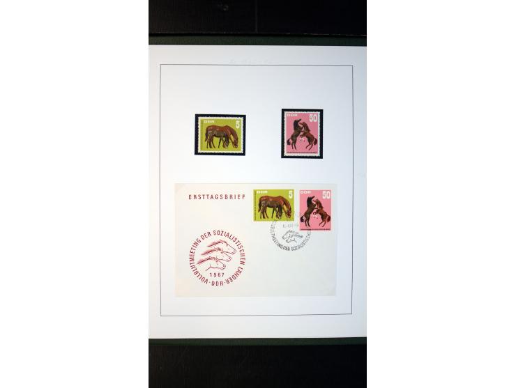1945/90, postfrische und etwas gestempelte Sammlung mit FDC, dabei SBZ Mi.-Nr. Bl.1X, 4, 5X (2), 5Y (2), 5S, 6 (4), DDR Bl.7 