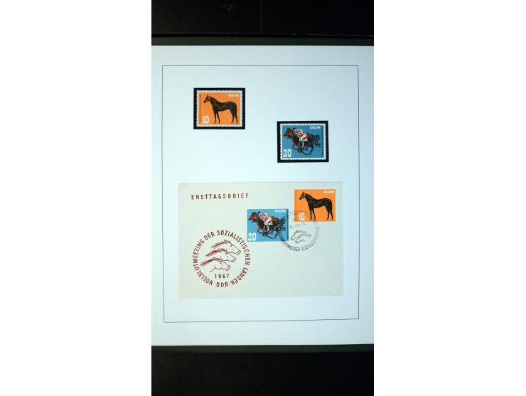 1945/90, postfrische und etwas gestempelte Sammlung mit FDC, dabei SBZ Mi.-Nr. Bl.1X, 4, 5X (2), 5Y (2), 5S, 6 (4), DDR Bl.7 