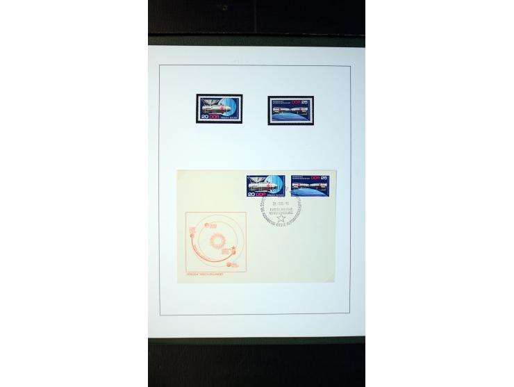 1945/90, postfrische und etwas gestempelte Sammlung mit FDC, dabei SBZ Mi.-Nr. Bl.1X, 4, 5X (2), 5Y (2), 5S, 6 (4), DDR Bl.7 