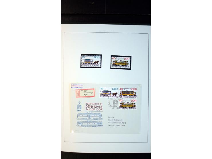 1945/90, postfrische und etwas gestempelte Sammlung mit FDC, dabei SBZ Mi.-Nr. Bl.1X, 4, 5X (2), 5Y (2), 5S, 6 (4), DDR Bl.7 