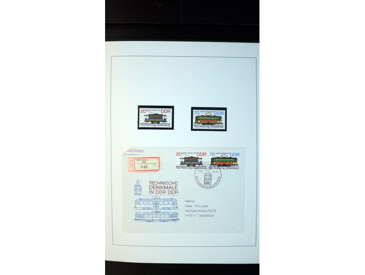 1945/90, postfrische und etwas gestempelte Sammlung mit FDC, dabei SBZ Mi.-Nr. Bl.1X, 4, 5X (2), 5Y (2), 5S, 6 (4), DDR Bl.7 