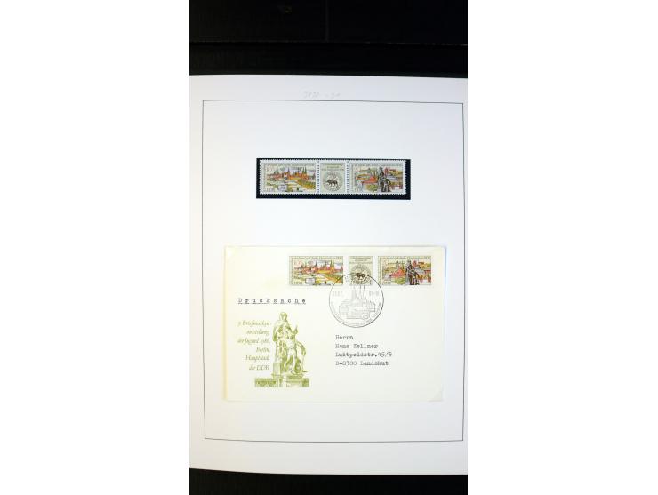 1945/90, postfrische und etwas gestempelte Sammlung mit FDC, dabei SBZ Mi.-Nr. Bl.1X, 4, 5X (2), 5Y (2), 5S, 6 (4), DDR Bl.7 