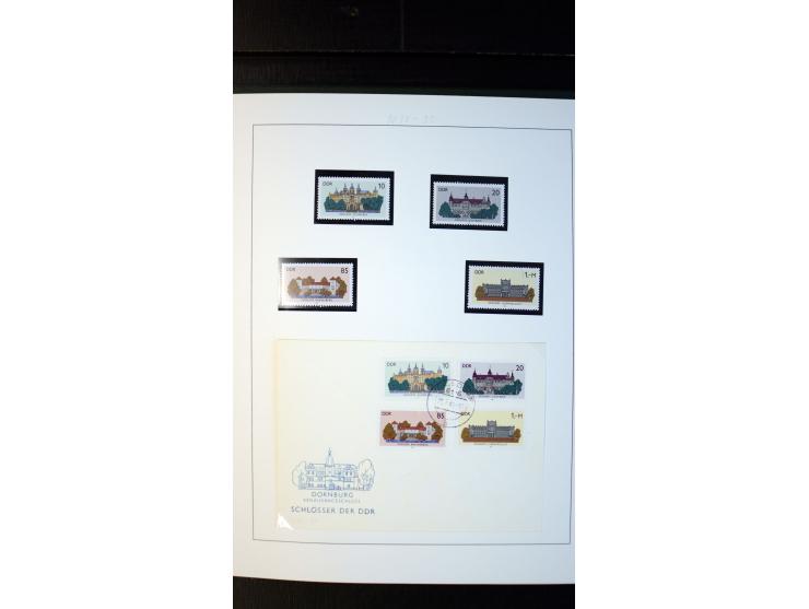 1945/90, postfrische und etwas gestempelte Sammlung mit FDC, dabei SBZ Mi.-Nr. Bl.1X, 4, 5X (2), 5Y (2), 5S, 6 (4), DDR Bl.7 