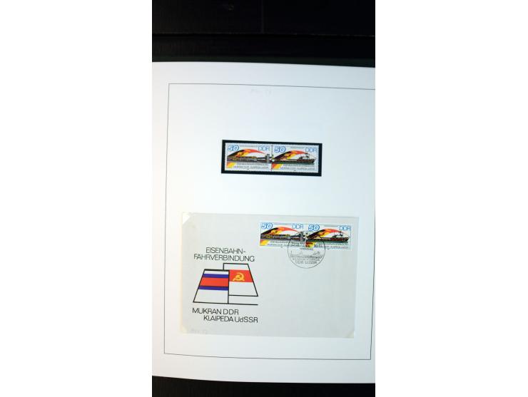 1945/90, postfrische und etwas gestempelte Sammlung mit FDC, dabei SBZ Mi.-Nr. Bl.1X, 4, 5X (2), 5Y (2), 5S, 6 (4), DDR Bl.7 
