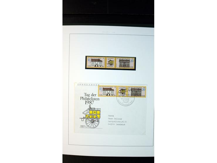 1945/90, postfrische und etwas gestempelte Sammlung mit FDC, dabei SBZ Mi.-Nr. Bl.1X, 4, 5X (2), 5Y (2), 5S, 6 (4), DDR Bl.7 