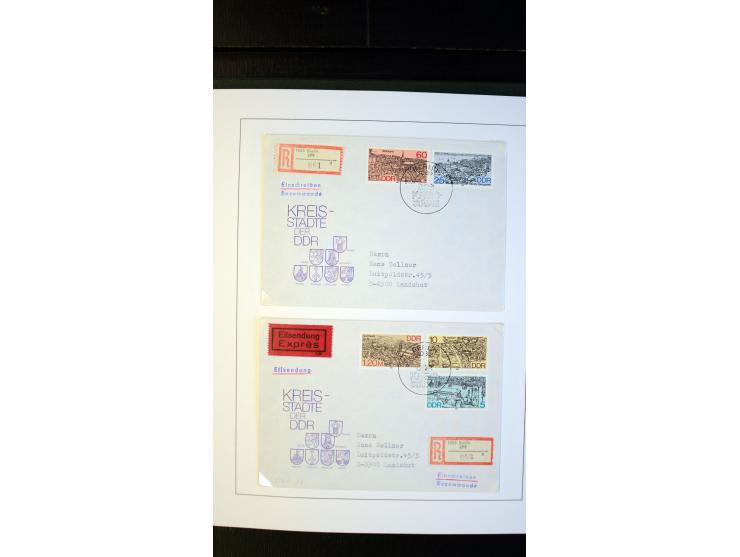 1945/90, postfrische und etwas gestempelte Sammlung mit FDC, dabei SBZ Mi.-Nr. Bl.1X, 4, 5X (2), 5Y (2), 5S, 6 (4), DDR Bl.7 