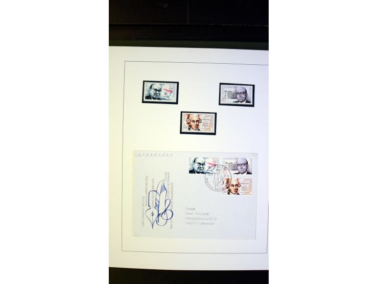 1945/90, postfrische und etwas gestempelte Sammlung mit FDC, dabei SBZ Mi.-Nr. Bl.1X, 4, 5X (2), 5Y (2), 5S, 6 (4), DDR Bl.7 