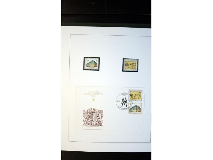 1945/90, postfrische und etwas gestempelte Sammlung mit FDC, dabei SBZ Mi.-Nr. Bl.1X, 4, 5X (2), 5Y (2), 5S, 6 (4), DDR Bl.7 