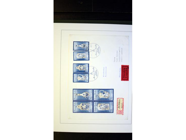 1945/90, postfrische und etwas gestempelte Sammlung mit FDC, dabei SBZ Mi.-Nr. Bl.1X, 4, 5X (2), 5Y (2), 5S, 6 (4), DDR Bl.7 