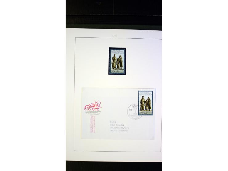 1945/90, postfrische und etwas gestempelte Sammlung mit FDC, dabei SBZ Mi.-Nr. Bl.1X, 4, 5X (2), 5Y (2), 5S, 6 (4), DDR Bl.7 