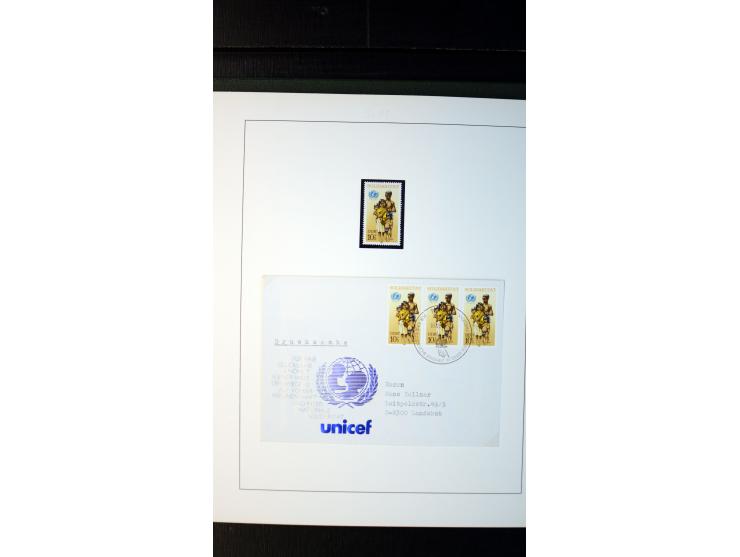 1945/90, postfrische und etwas gestempelte Sammlung mit FDC, dabei SBZ Mi.-Nr. Bl.1X, 4, 5X (2), 5Y (2), 5S, 6 (4), DDR Bl.7 