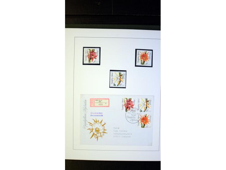 1945/90, postfrische und etwas gestempelte Sammlung mit FDC, dabei SBZ Mi.-Nr. Bl.1X, 4, 5X (2), 5Y (2), 5S, 6 (4), DDR Bl.7 