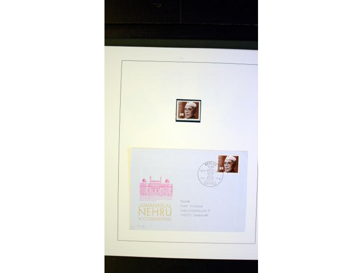 1945/90, postfrische und etwas gestempelte Sammlung mit FDC, dabei SBZ Mi.-Nr. Bl.1X, 4, 5X (2), 5Y (2), 5S, 6 (4), DDR Bl.7 