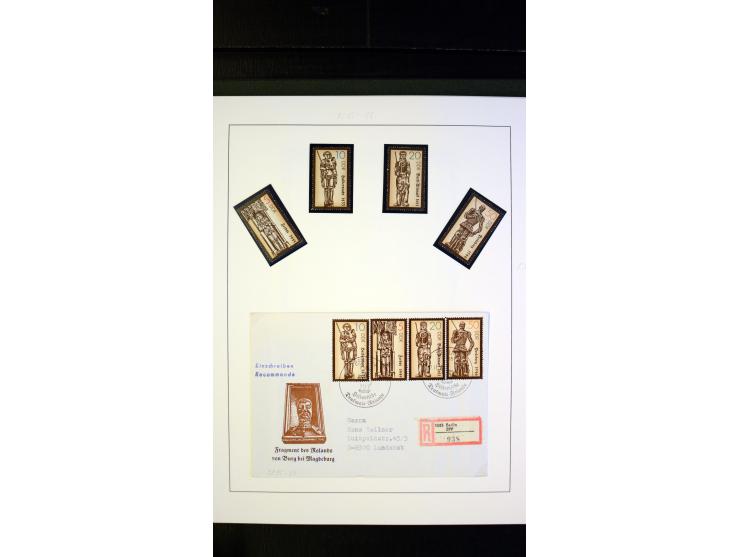 1945/90, postfrische und etwas gestempelte Sammlung mit FDC, dabei SBZ Mi.-Nr. Bl.1X, 4, 5X (2), 5Y (2), 5S, 6 (4), DDR Bl.7 