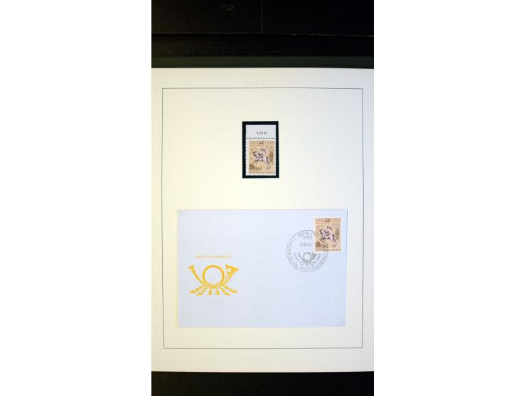 1945/90, postfrische und etwas gestempelte Sammlung mit FDC, dabei SBZ Mi.-Nr. Bl.1X, 4, 5X (2), 5Y (2), 5S, 6 (4), DDR Bl.7 