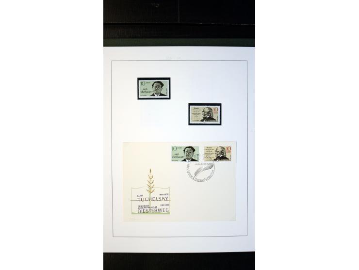 1945/90, postfrische und etwas gestempelte Sammlung mit FDC, dabei SBZ Mi.-Nr. Bl.1X, 4, 5X (2), 5Y (2), 5S, 6 (4), DDR Bl.7 