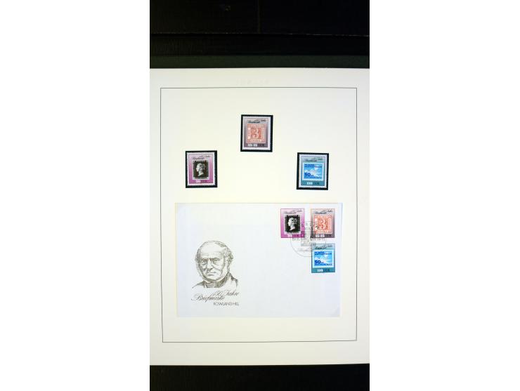 1945/90, postfrische und etwas gestempelte Sammlung mit FDC, dabei SBZ Mi.-Nr. Bl.1X, 4, 5X (2), 5Y (2), 5S, 6 (4), DDR Bl.7 