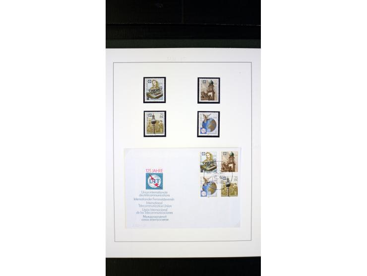 1945/90, postfrische und etwas gestempelte Sammlung mit FDC, dabei SBZ Mi.-Nr. Bl.1X, 4, 5X (2), 5Y (2), 5S, 6 (4), DDR Bl.7 