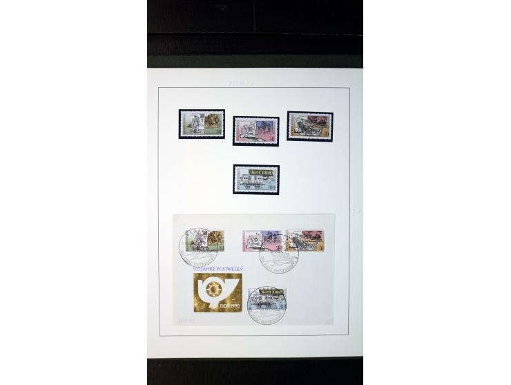 1945/90, postfrische und etwas gestempelte Sammlung mit FDC, dabei SBZ Mi.-Nr. Bl.1X, 4, 5X (2), 5Y (2), 5S, 6 (4), DDR Bl.7 