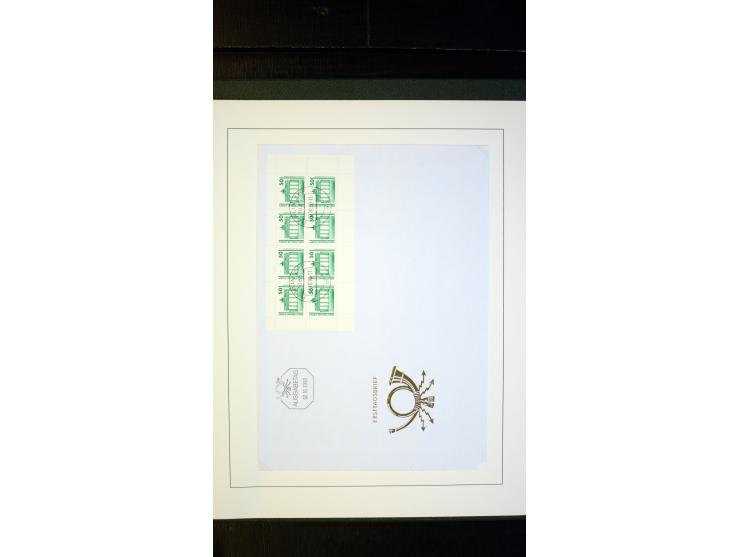 1945/90, postfrische und etwas gestempelte Sammlung mit FDC, dabei SBZ Mi.-Nr. Bl.1X, 4, 5X (2), 5Y (2), 5S, 6 (4), DDR Bl.7 