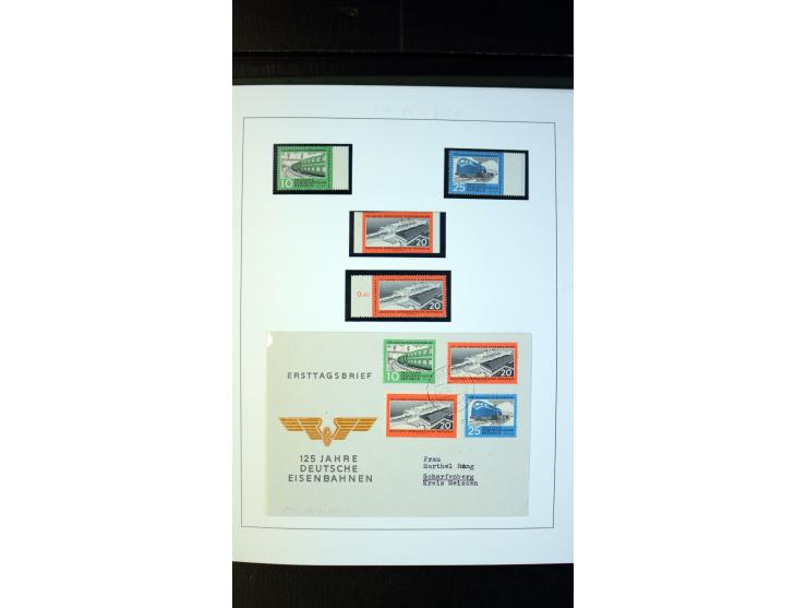 1945/90, postfrische und etwas gestempelte Sammlung mit FDC, dabei SBZ Mi.-Nr. Bl.1X, 4, 5X (2), 5Y (2), 5S, 6 (4), DDR Bl.7 
