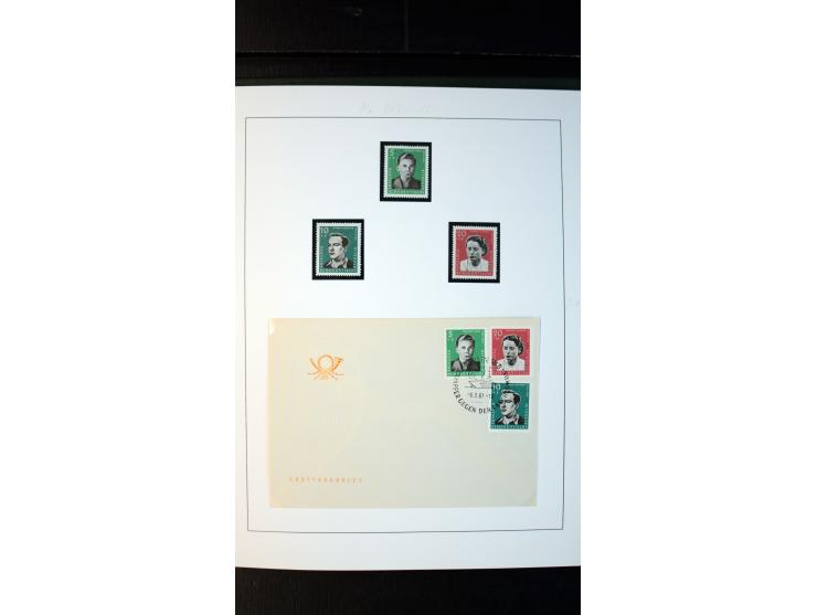 1945/90, postfrische und etwas gestempelte Sammlung mit FDC, dabei SBZ Mi.-Nr. Bl.1X, 4, 5X (2), 5Y (2), 5S, 6 (4), DDR Bl.7 