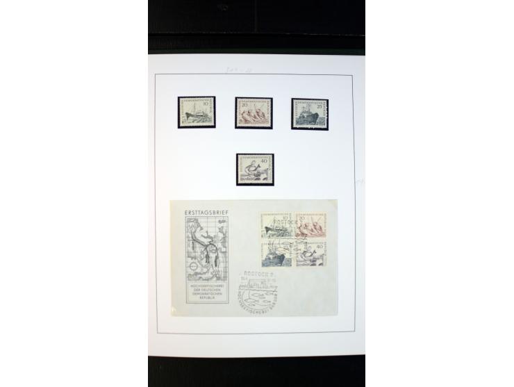 1945/90, postfrische und etwas gestempelte Sammlung mit FDC, dabei SBZ Mi.-Nr. Bl.1X, 4, 5X (2), 5Y (2), 5S, 6 (4), DDR Bl.7 