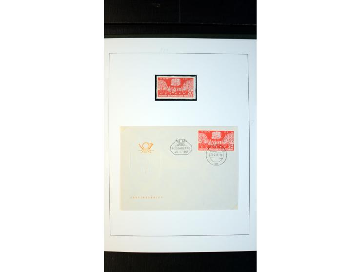 1945/90, postfrische und etwas gestempelte Sammlung mit FDC, dabei SBZ Mi.-Nr. Bl.1X, 4, 5X (2), 5Y (2), 5S, 6 (4), DDR Bl.7 