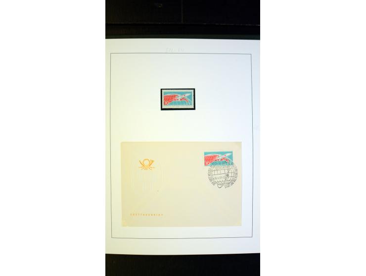 1945/90, postfrische und etwas gestempelte Sammlung mit FDC, dabei SBZ Mi.-Nr. Bl.1X, 4, 5X (2), 5Y (2), 5S, 6 (4), DDR Bl.7 