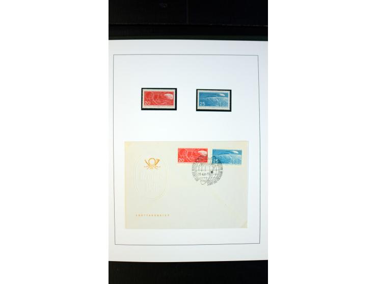 1945/90, postfrische und etwas gestempelte Sammlung mit FDC, dabei SBZ Mi.-Nr. Bl.1X, 4, 5X (2), 5Y (2), 5S, 6 (4), DDR Bl.7 