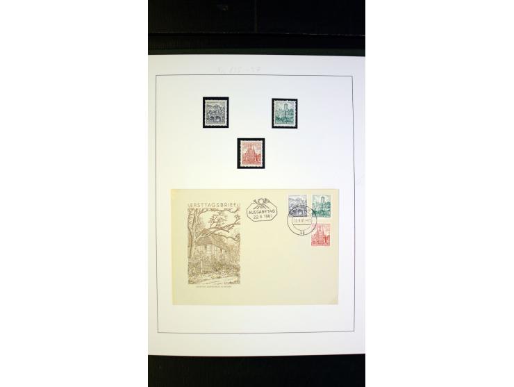 1945/90, postfrische und etwas gestempelte Sammlung mit FDC, dabei SBZ Mi.-Nr. Bl.1X, 4, 5X (2), 5Y (2), 5S, 6 (4), DDR Bl.7 