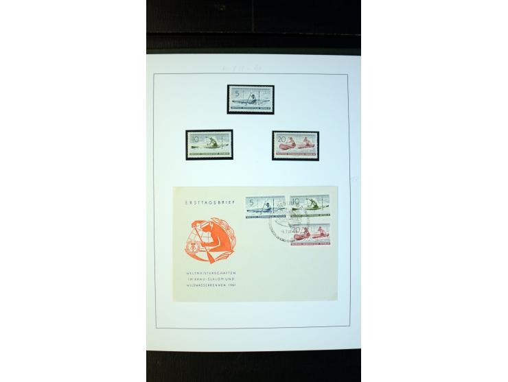 1945/90, postfrische und etwas gestempelte Sammlung mit FDC, dabei SBZ Mi.-Nr. Bl.1X, 4, 5X (2), 5Y (2), 5S, 6 (4), DDR Bl.7 