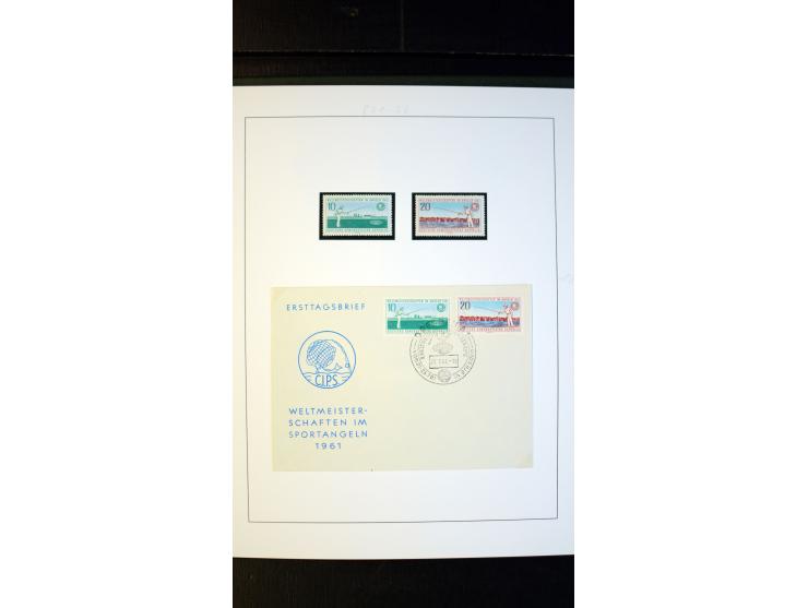 1945/90, postfrische und etwas gestempelte Sammlung mit FDC, dabei SBZ Mi.-Nr. Bl.1X, 4, 5X (2), 5Y (2), 5S, 6 (4), DDR Bl.7 