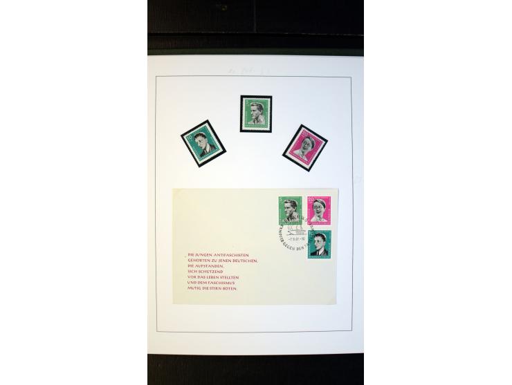 1945/90, postfrische und etwas gestempelte Sammlung mit FDC, dabei SBZ Mi.-Nr. Bl.1X, 4, 5X (2), 5Y (2), 5S, 6 (4), DDR Bl.7 