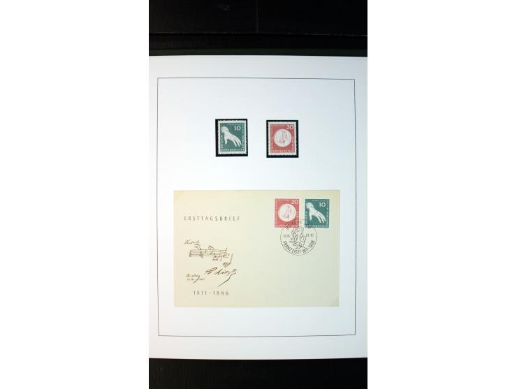 1945/90, postfrische und etwas gestempelte Sammlung mit FDC, dabei SBZ Mi.-Nr. Bl.1X, 4, 5X (2), 5Y (2), 5S, 6 (4), DDR Bl.7 