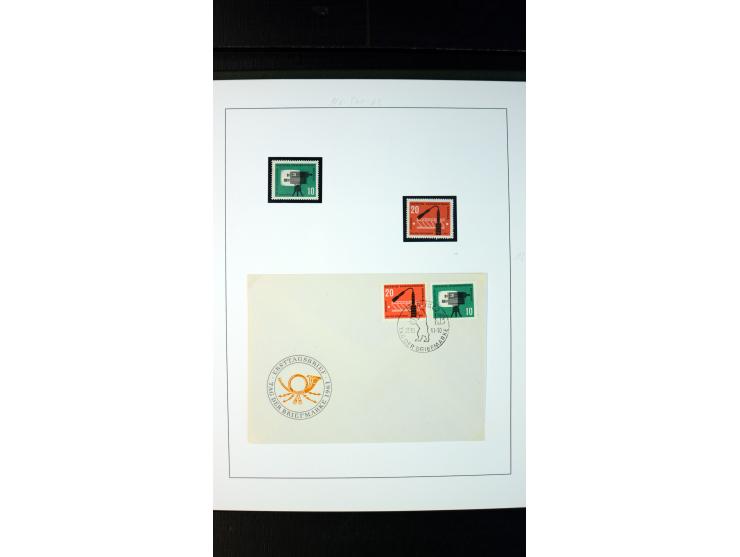 1945/90, postfrische und etwas gestempelte Sammlung mit FDC, dabei SBZ Mi.-Nr. Bl.1X, 4, 5X (2), 5Y (2), 5S, 6 (4), DDR Bl.7 