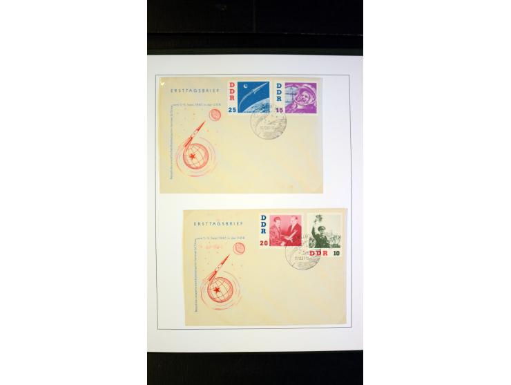 1945/90, postfrische und etwas gestempelte Sammlung mit FDC, dabei SBZ Mi.-Nr. Bl.1X, 4, 5X (2), 5Y (2), 5S, 6 (4), DDR Bl.7 