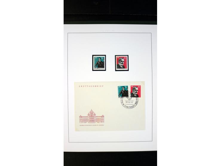 1945/90, postfrische und etwas gestempelte Sammlung mit FDC, dabei SBZ Mi.-Nr. Bl.1X, 4, 5X (2), 5Y (2), 5S, 6 (4), DDR Bl.7 
