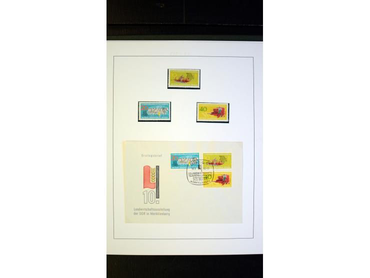 1945/90, postfrische und etwas gestempelte Sammlung mit FDC, dabei SBZ Mi.-Nr. Bl.1X, 4, 5X (2), 5Y (2), 5S, 6 (4), DDR Bl.7 
