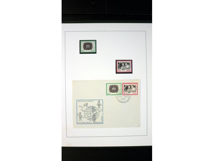 1945/90, postfrische und etwas gestempelte Sammlung mit FDC, dabei SBZ Mi.-Nr. Bl.1X, 4, 5X (2), 5Y (2), 5S, 6 (4), DDR Bl.7 