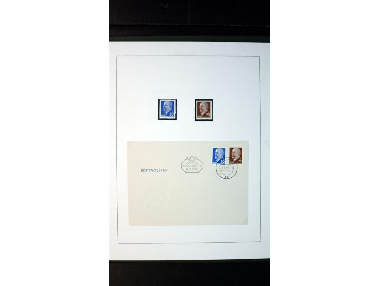 1945/90, postfrische und etwas gestempelte Sammlung mit FDC, dabei SBZ Mi.-Nr. Bl.1X, 4, 5X (2), 5Y (2), 5S, 6 (4), DDR Bl.7 