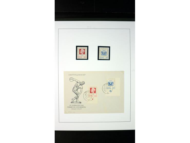 1945/90, postfrische und etwas gestempelte Sammlung mit FDC, dabei SBZ Mi.-Nr. Bl.1X, 4, 5X (2), 5Y (2), 5S, 6 (4), DDR Bl.7 