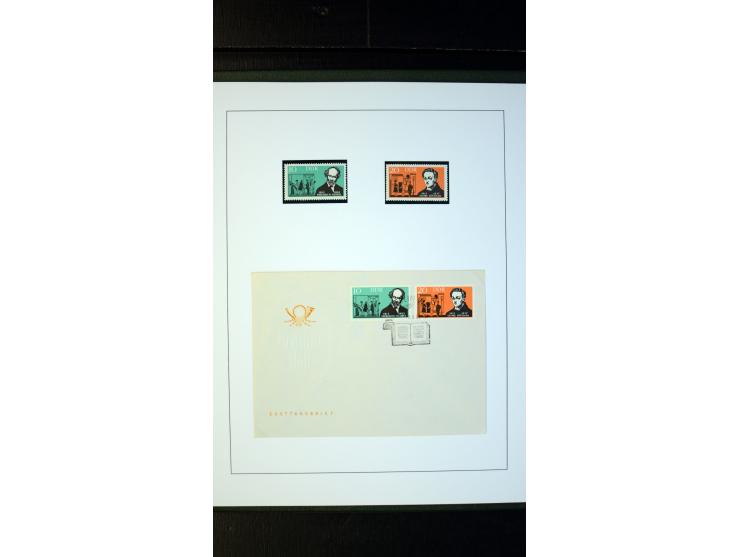 1945/90, postfrische und etwas gestempelte Sammlung mit FDC, dabei SBZ Mi.-Nr. Bl.1X, 4, 5X (2), 5Y (2), 5S, 6 (4), DDR Bl.7 