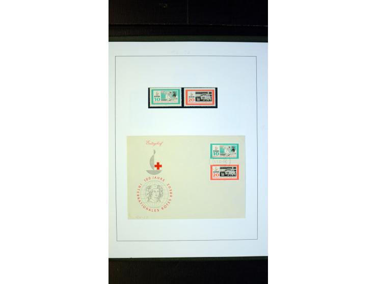 1945/90, postfrische und etwas gestempelte Sammlung mit FDC, dabei SBZ Mi.-Nr. Bl.1X, 4, 5X (2), 5Y (2), 5S, 6 (4), DDR Bl.7 