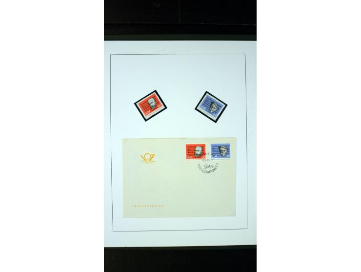 1945/90, postfrische und etwas gestempelte Sammlung mit FDC, dabei SBZ Mi.-Nr. Bl.1X, 4, 5X (2), 5Y (2), 5S, 6 (4), DDR Bl.7 