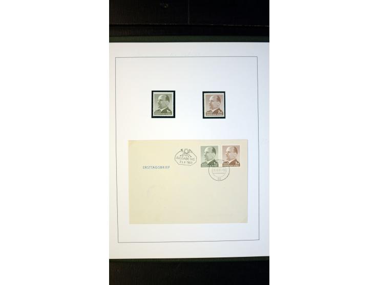 1945/90, postfrische und etwas gestempelte Sammlung mit FDC, dabei SBZ Mi.-Nr. Bl.1X, 4, 5X (2), 5Y (2), 5S, 6 (4), DDR Bl.7 